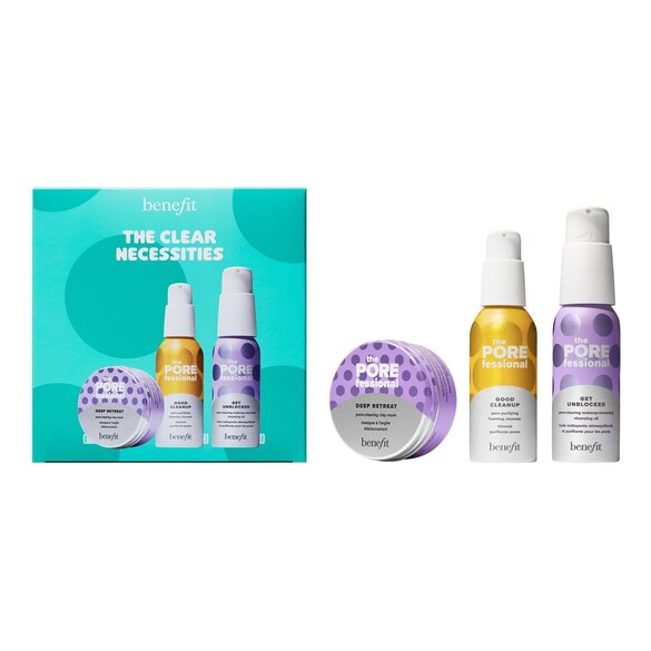 The Clear Necessities - Mini Porer Rens til Ansigt og Maske Sæt, BENEFIT COSMETICS