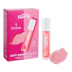 Soft Kisses Heroes Set - Lip Oil & exfoliating brush, MERCI HANDY