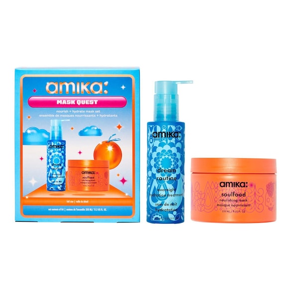 Mask Quest – Sæt med fugtende og nærende hårmasker, AMIKA