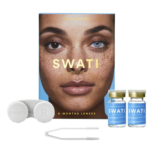 6 Month Cosmetic Lenses - Aquamarine, SWATI COSMETICS