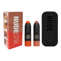 Sunkissed Peach Blush and Bronze 2-Piece Mini Kit, NUDESTIX