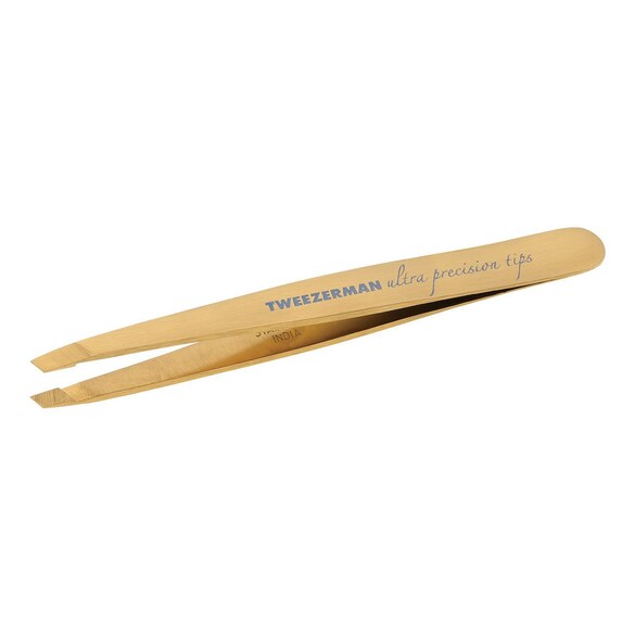 Ultra Precision Slant Tweezer - skrå pincet, guld, TWEEZERMAN