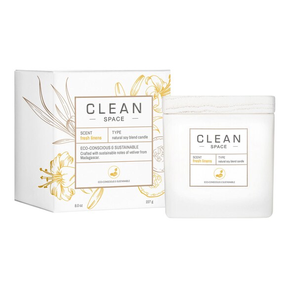 Fresh Linens - Candle, CLEAN