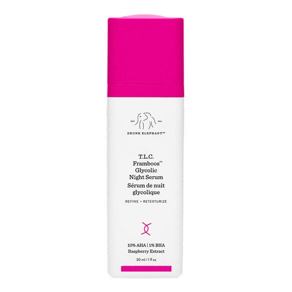 T.L.C. Framboos™ Glycolic Night Serum - Serum Til Ansigt, DRUNK ELEPHANT