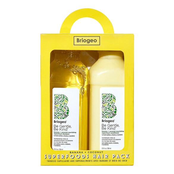 Superfoods Banana + Coconut Nourishing Shampoo + Conditioner Duo, BRIOGEO