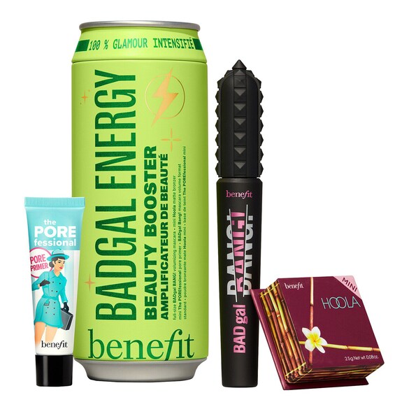 BADgal Energy - Mascara, Pore Primer & Bronzer Christmas Beauty Set, BENEFIT COSMETICS
