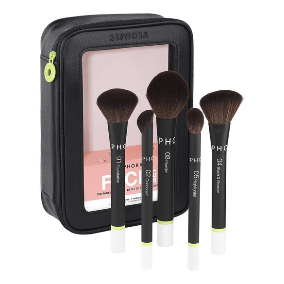 Ansigtspenselsæt - Intuitiv påføring, perfekt finish, SEPHORA COLLECTION