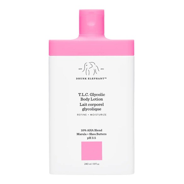 T.L.C. Glycolic Body Lotion- Bodylotion Til Tør Hud, DRUNK ELEPHANT