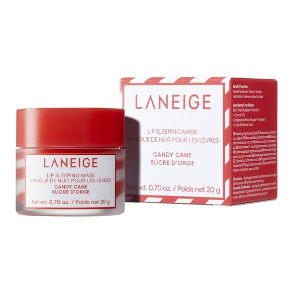 Lip Sleeping Mask Candy Cane - Natmaske til læberne, LANEIGE