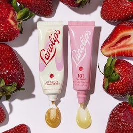 Rituel læbebalsam og scrub med jordbær - læbebalsam og scrub