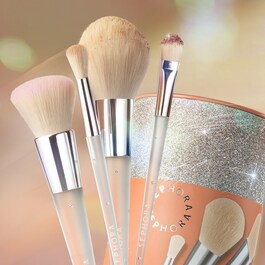 Glitter Power-penselsæt - Sæt med 4 pensler til ansigt og øjne