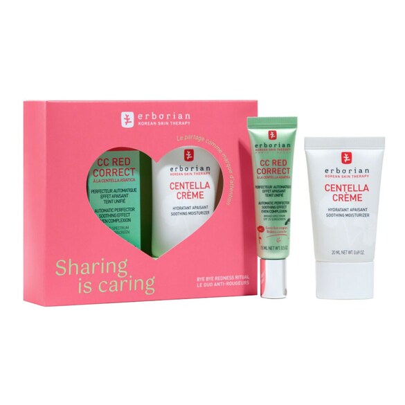Kit CC Red x Centella Creme - Sæt med ansigtspleje, ERBORIAN