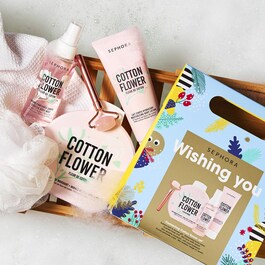 Comforting Cotton Flower Set - Wishing You
