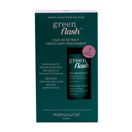 Nail Clips and Green Flash Remover Kit - Polish remover kit