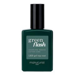 Green Flash - LED Gel Top Coat, MANUCURIST