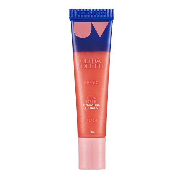 Sheen Screen Peach SPF50 - Fugtighedsgivende læbepomade med solbeskyttelse, ULTRA VIOLETTE