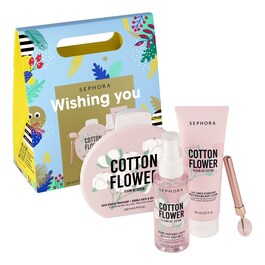 Comforting Cotton Flower Set - Wishing You