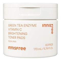Radiance-rondeller med grøn te-enzym og C-vitamin - Behandling mod pletter, INNISFREE