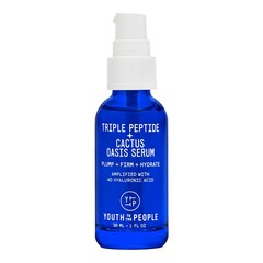 Triple Peptide + Cactus Oasis Serum - Hydrating face and neck serum, YOUTH TO THE PEOPLE