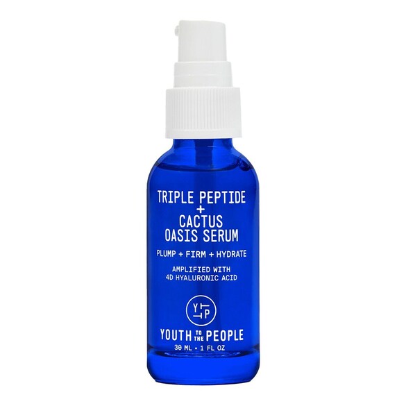Triple Peptide + Cactus Oasis Serum - Hydrating face and neck serum, YOUTH TO THE PEOPLE