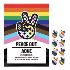 Pride Limited Edition-plastre til at pleje akne ved hjælp af salicylsyre, PEACE OUT SKINCARE