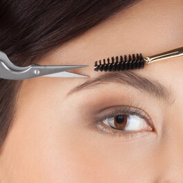 Brow Shaping Scissors & Brush - Øjenbrynssaks og øjenbrynsbørste