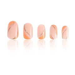 Golden Peach - Reusable Press-On Manicure, DUFFBEAUTY
