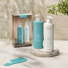 Duo med shampoo og balsam - Fugtende hårplejerutine