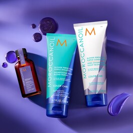 Moroccanoil Violet-plejeprodukt - til blondt, lysnet eller gråt hår