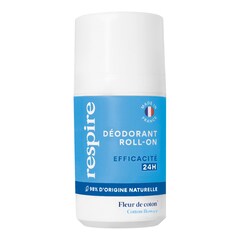 Roll-on Deodorant - Bomuldsblomst deodorant med 24 timers effektivitet, RESPIRE