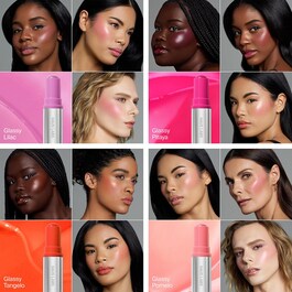 Color Fuse Longwear Glassy Lip + Blushstick Kinder Pomade - Cremeblush