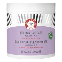 Ingrown Hair Pads - Rondeller til indgroede hår, 60 stk., FIRST AID BEAUTY