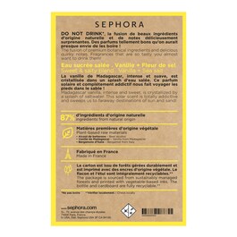 DO NOT DRINK - Sweet And Salty Blend Vanilla + Sea Salt