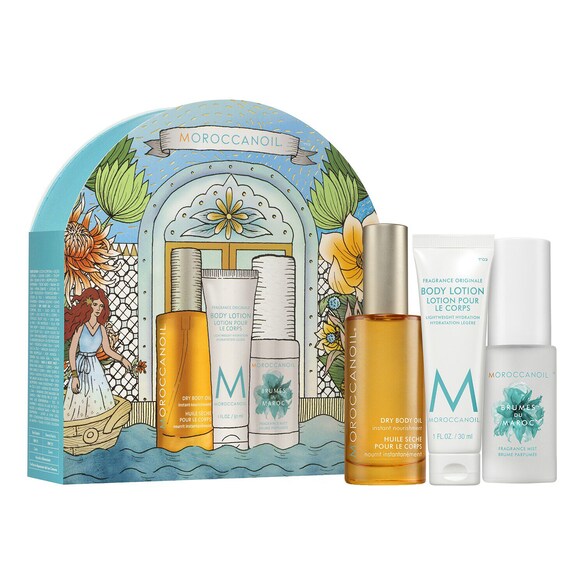 Æske med kropsprodukter - Nærende plejerutine, MOROCCANOIL