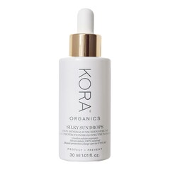 Silky Sun Drops 100% Mineral Sunscreen Serum - SPF 30 ansigtsserum, KORA ORGANICS
