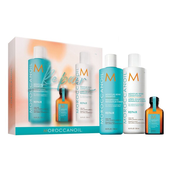 Æske med plejeprodukter - Æske til beskadiget hår, MOROCCANOIL