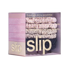 Silk Skinny Scrunchies - 6-pack