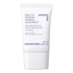 Daily UV Defense Mineral Sunscreen SPF 50 - UVA and UVB Protection, INNISFREE