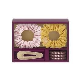 Holiday Set - Hair Scrunchies and Clip