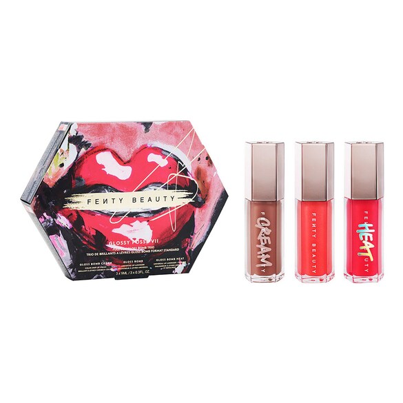 Glossy Posse VII - Trio med Gloss Bomb i standardstørrelse, FENTY BEAUTY