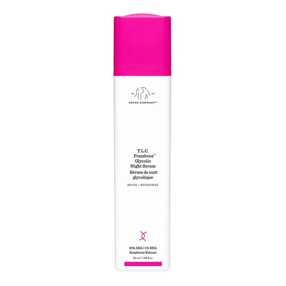 T.L.C. Framboos™ Glycolic Night Serum - Serum Til Ansigt, DRUNK ELEPHANT