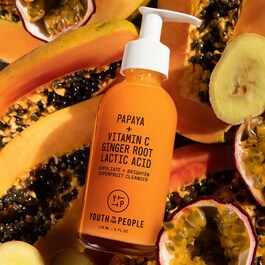Superfruit Giver glød + eksfoliere - Papaya + C-vitamin