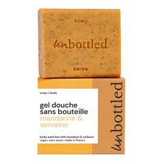 Body Wash Bar with Mandarin & Verbena pH balanced soap, UNBOTTLED