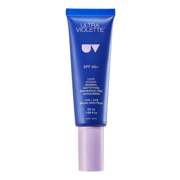 Lean Screen SPF50+ - Mineral Mattiserende, duftfri hudcreme uden parfume, ULTRA VIOLETTE