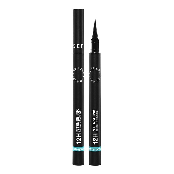 12H Intense Ink Felt Liner Fine Line - Ultrapræcis og intens tuscheyeliner, SEPHORA COLLECTION