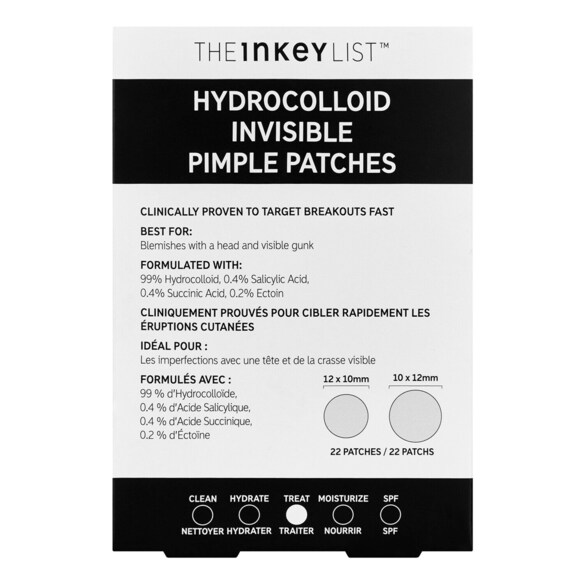Hydrocolloid Invisible Pimple Patches - Patches mod urenheder, THE INKEY LIST