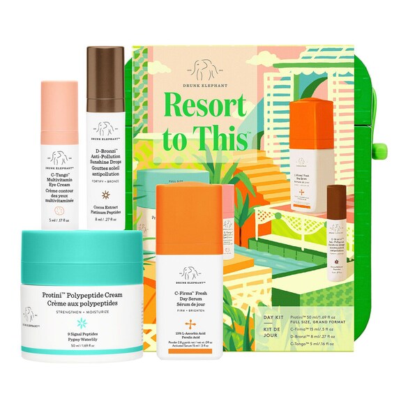 Resort to This™ - Æske med plejeprodukter til morgenen, DRUNK ELEPHANT