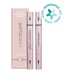Master Stamp & Stroke Eyeliner - Brown, DUFFBEAUTY