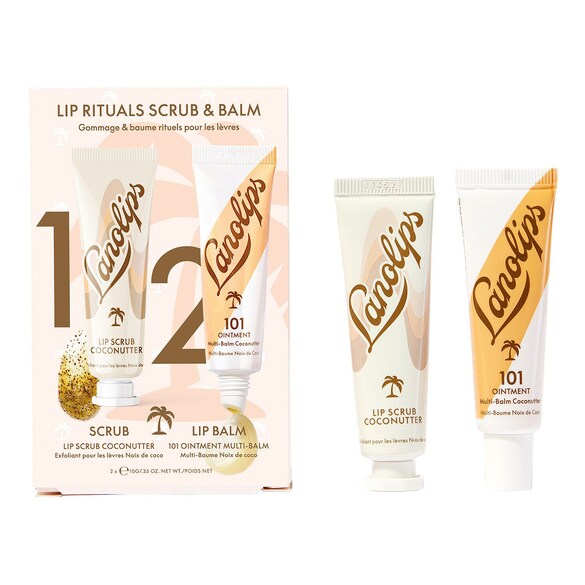 Lip Rituals Scrub & Balm Coconutter - Læbepleje, LANOLIPS
