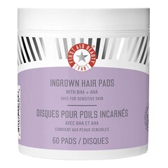 Ingrown Hair Pads - Rondeller til indgroede hår, 60 stk., FIRST AID BEAUTY